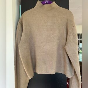 & Other Stories Khaki Turtleneck Sweater